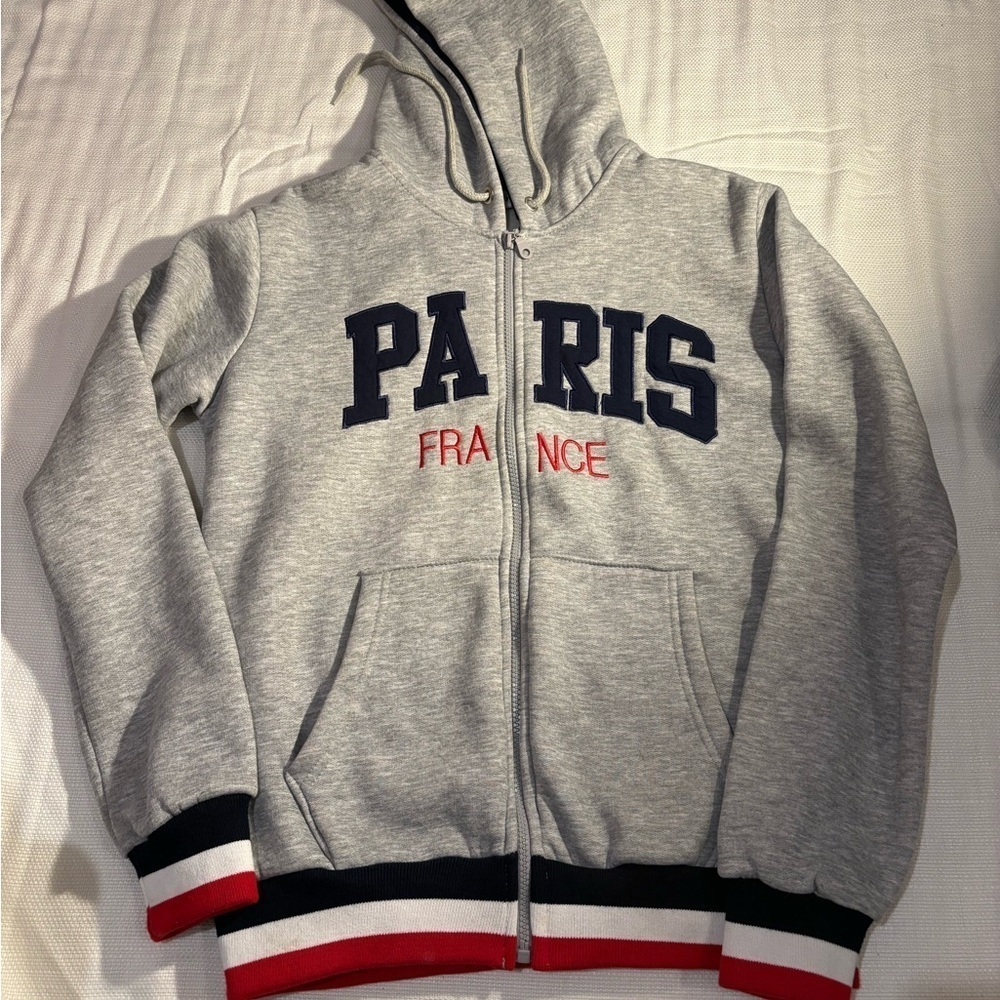 O'PAristyle Gray Women's Zip up Hoodie Size Small